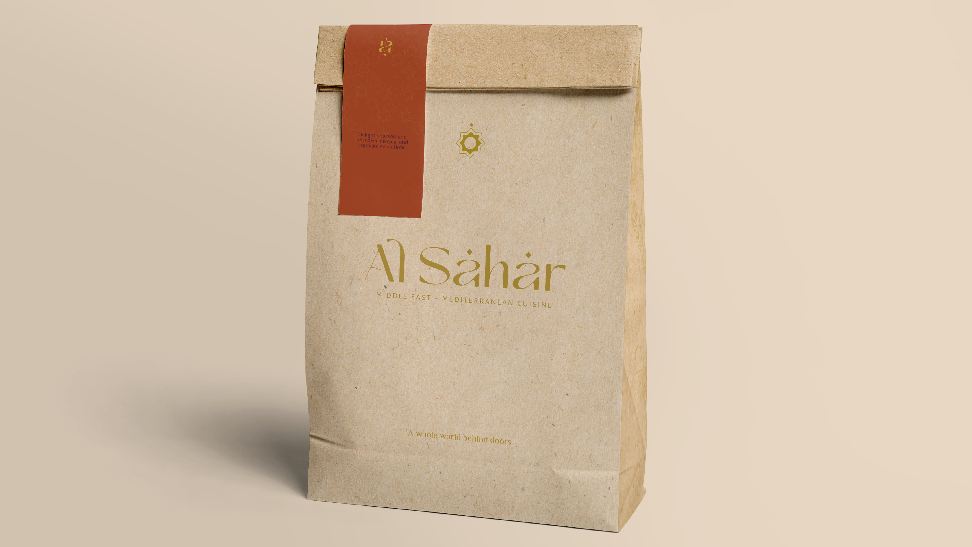 Bolsa kraft con branding Al Sahar