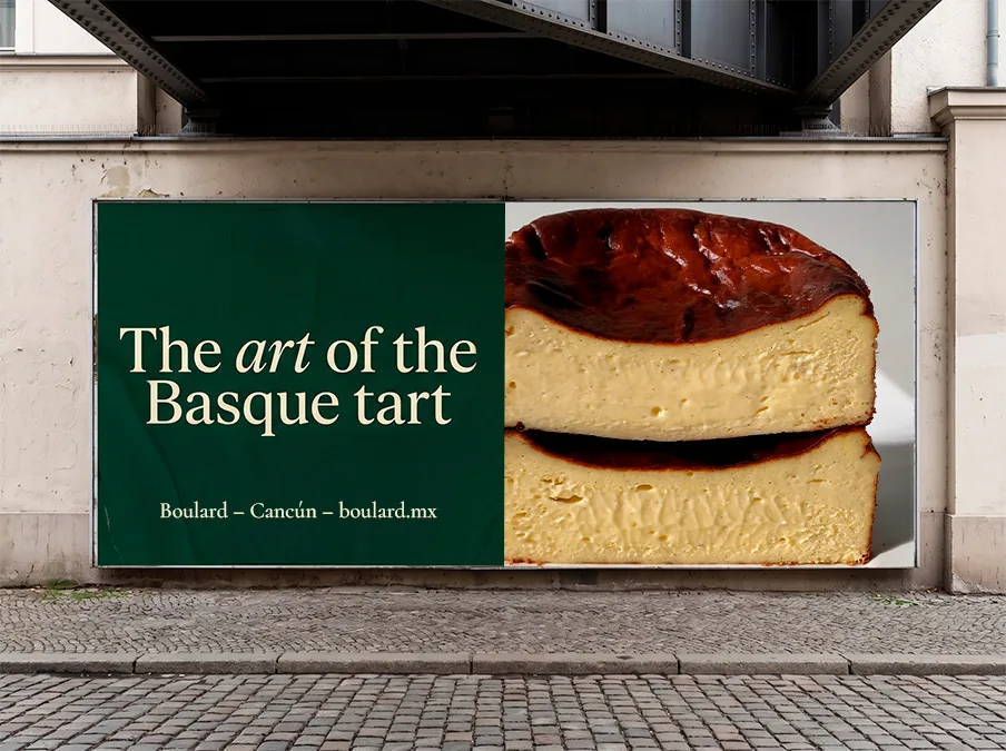 Espectacular "The art of the Basque tart" — Campaña Boulard