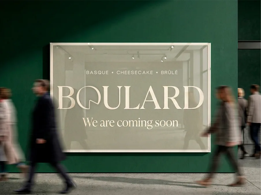 Poster de apertura en vitrina — Boulard coming soon