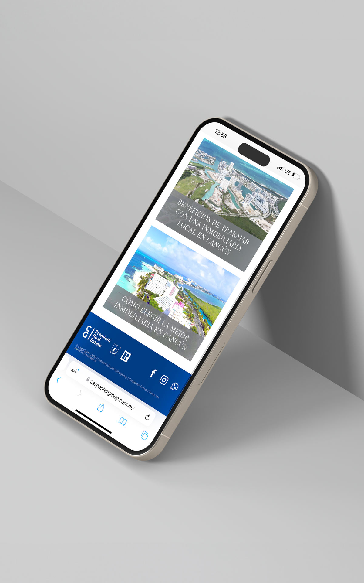 Listado de propiedades — UI