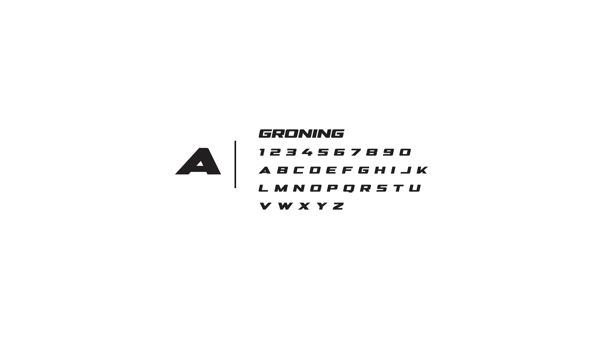 Tipografía display Groning